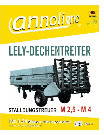 Lely- Dechentreiter Stalldungstreuer M2,5-M4 Bild- Betriebsanleitung & Bild- Ersatzteilliste & Explosionszeichnungen  - annoligno 154